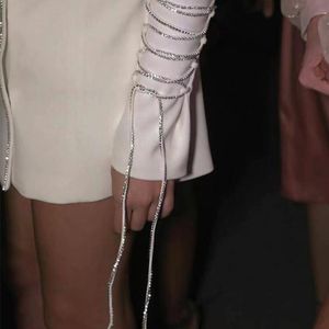 Link Armbanden ketting luxe 150 cm super lange strass banden arm sieraden voor vrouwen kristal tassel bruiloft hand accessoiresslink linklink