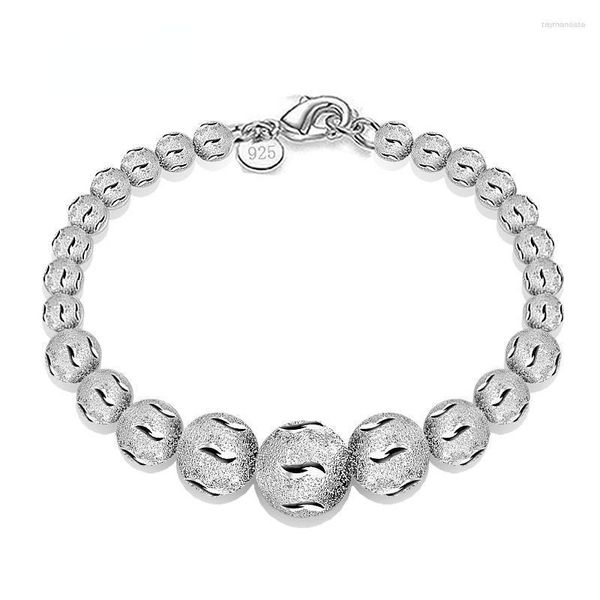 Lien Bracelets Chaîne Magique Chinois Chanceux Perle Bracelet 925 Sterling Silver Ball Femme Élégante Avec Bonne Qualité Homard Charme Bijoux Raym22