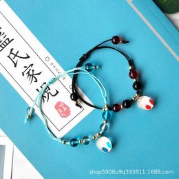 Link Armbanden Ketting Wei Wu Xian Sieraden Armbanden Mo Dao Zu Shi Vrouwen Armband Mode-sieraden Verstelbare Trendy Kralen Zwart Bransoletka