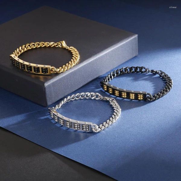Bracelets à maillons Style chinois, bijoux porte-bonheur, tendance, en acier inoxydable, personnalité, vœux pieux, boulier, pour hommes et femmes
