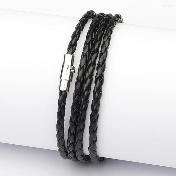 Bracelets de liaison Couleur Magnet en nylon fermoir datant Banquet de chaîne pour hommes et femmes bracelet quotidien