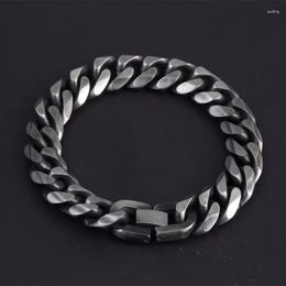 Link armbanden Cubaanse armband heren Tide titanium staal vintage eenvoudige hiphop jongens niche design hand sieraden dames