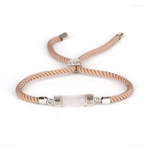 Bracelets à maillons Dankaishi entretoise Bracelet à breloques en pierre naturelle réglable macramé corde chaîne Bracelet pour fille mode Style Simple