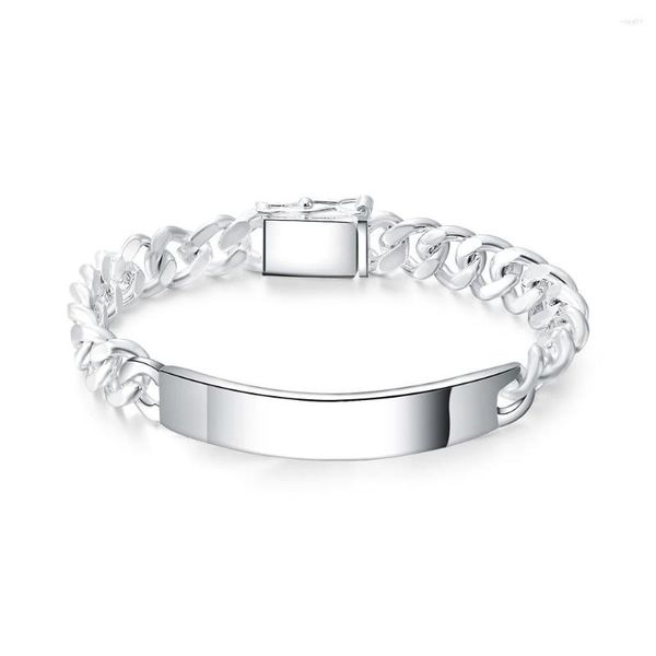 Lien Bracelets DT-H182 925-Sterling-Argent Plaqué Bijoux Pour Femmes En Gros Charme De Mode 8mm Bracelet En Cuir De Vache