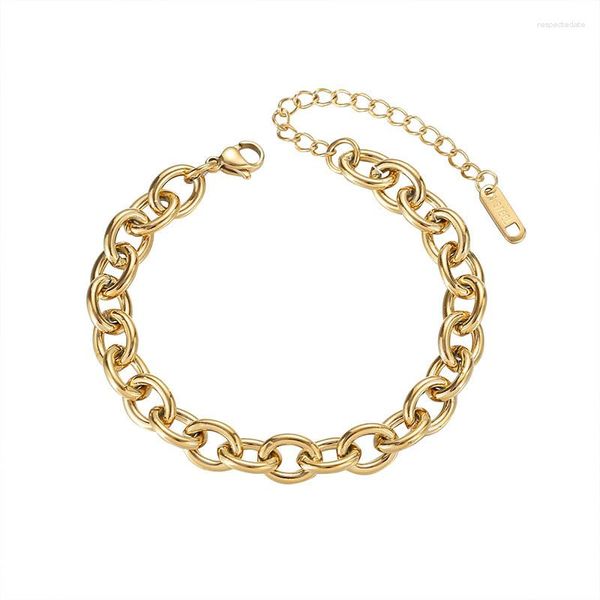 Lien Bracelets Mode Taille Réglable En Acier Inoxydable Argent Or Couleur Pour Femme Fille Sur La Main Bijoux Cadeaux Tendance