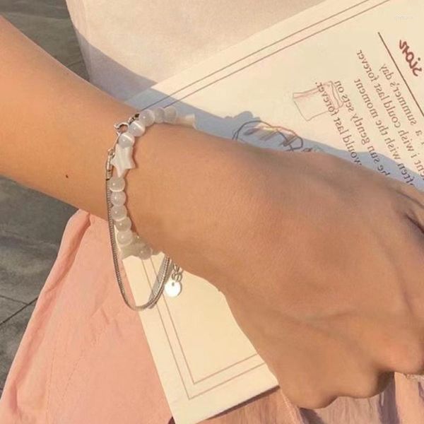 Lien Bracelets Mode Perlé À La Main Élastique Cordon Bracelet D'été Bijoux Cadeau Pour Les Femmes Ados