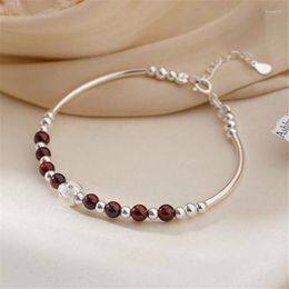 Bracelets à maillons en cristal pour femmes, breloque ronde en perles, cadeau de saint-valentin, bijoux de mariage, Sl453