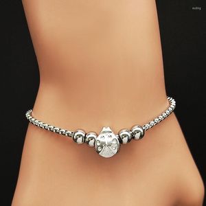 Link armbanden mode dame bug armband voor vrouw roestvrij staal zilveren kleur armbanden sieraden pulpceras para mujer b18s07