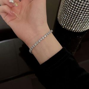 Lien Bracelets Mode Belle Zircon Perle Charme Bracelet Bracelet Pour Femmes Filles À La Main Partie De Mariage Bijoux Cadeaux Sl588