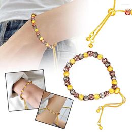 Link armbanden mode Lucky kralen Bracelet 3 kleur verstelbaar meisje matching voor vrienden sieraden cadeau m2i6