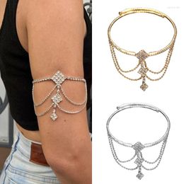 Link Armbanden Glinsterende Diamant Steentjes Filigraan Arm Manchet Armlet Armband Open Bangle DropShip