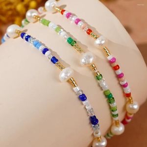 Bracelets à maillons Go2boho 2024 Yew, tendance, multicolore, Design de mode, petites perles d'eau douce, pour femmes, cadeaux de Date exquis