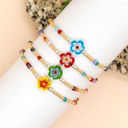 Lien Bracelets Go2boho Bohême À La Main Couleur Mixte Fleur Réglable Main Chaîne En Gros Dernière Mode Bijoux Femme Bracelet