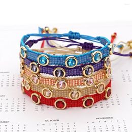 Link armbanden GO2BOHO RODE kralen Bracelet Sieraden Crystal Miyuki Bead Verstelbare Rhinestone Boheemse multi -kleuren luxe voor vrouwen