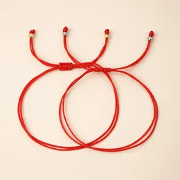 Bracelets à maillons Go2boho corde rouge fait à la main chaîne de chance de guérison Boho minimaliste tendance bijoux multicouches pour femmes hommes cadeau de Festival
