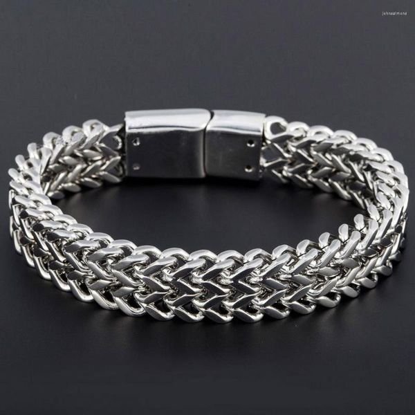 Lien Bracelets Granny Chic Hommes Bracelet 2023 En Acier Inoxydable Chaîne À Main Hommes Accessoires Charme Mâle Bracelets Rock Style