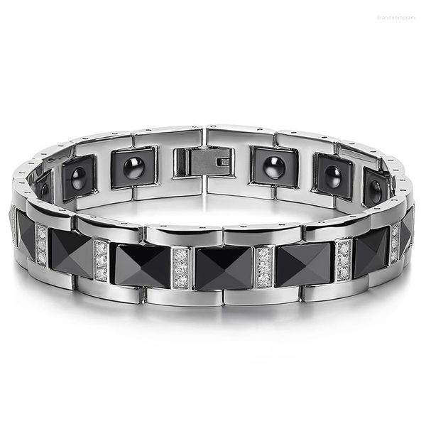 Lien Bracelets Hao Shi Céramique Hommes Aimant Bracelet Mode Bracelet Bio Bijoux
