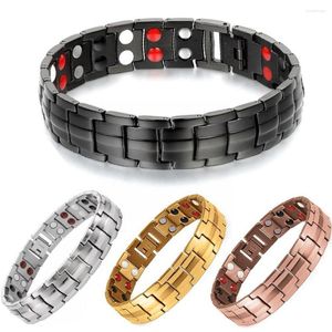 Link Armbanden Gezondheidszorg Magnetische Armband Gewichtsverlies Anti-vermoeidheid Therapie Voor Mannen Vrouwen Artritis Pijnbestrijding Energie Sieraden O8B8