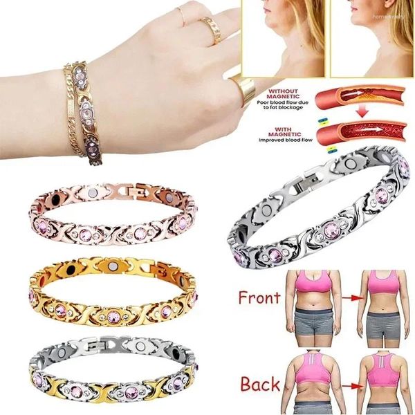 Bracelets de liaison Bracelet de santé Bracelet Perte de poids Thérapie anti-fatigue pour les hommes Femmes Arthrite Relief Pain Energy Jewelry Gift