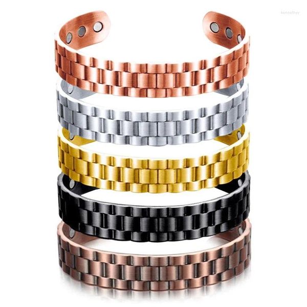 Lien Bracelets soins de santé Bracelet magnétique perte de poids thérapie Anti-Fatigue pour hommes arthrite soulagement de la douleur bijoux énergétiques Sl706