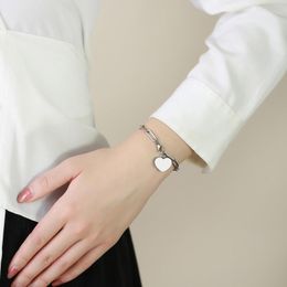 Link Armbanden Hart Crematie Armband Prachtige Eenvoudige Aandenken Mode Urn Sieraden Voor Huisdier Vriendje Vrienden Mannen