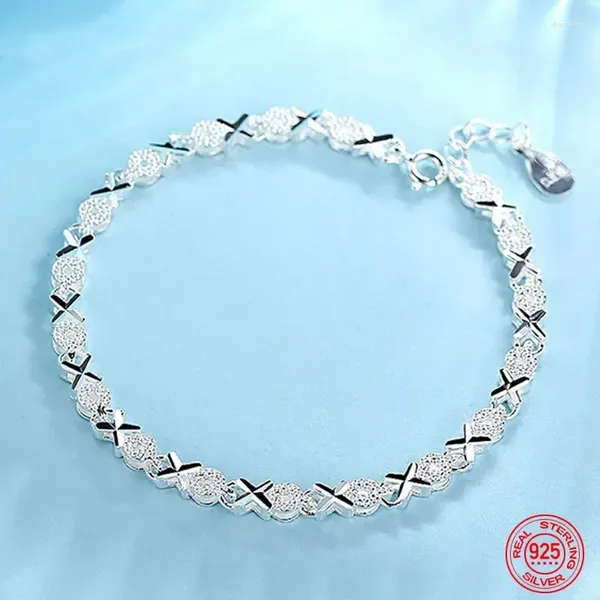 Bracelets de liaison de haute qualité 925 argent sterling mode plusieurs styles Bracelet Bracelet Chain pour femmes de mariage beau cadeau de bijoux
