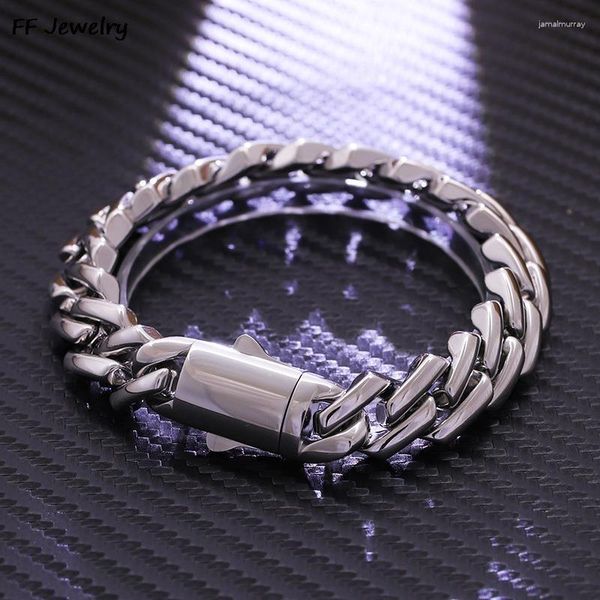 Lien Bracelets Hip Hop Cubain Chaîne Colliers Pour Hommes Femmes Zicron Boucle Plaqué Or Argent Couleur En Acier Inoxydable Bijoux Accessoires