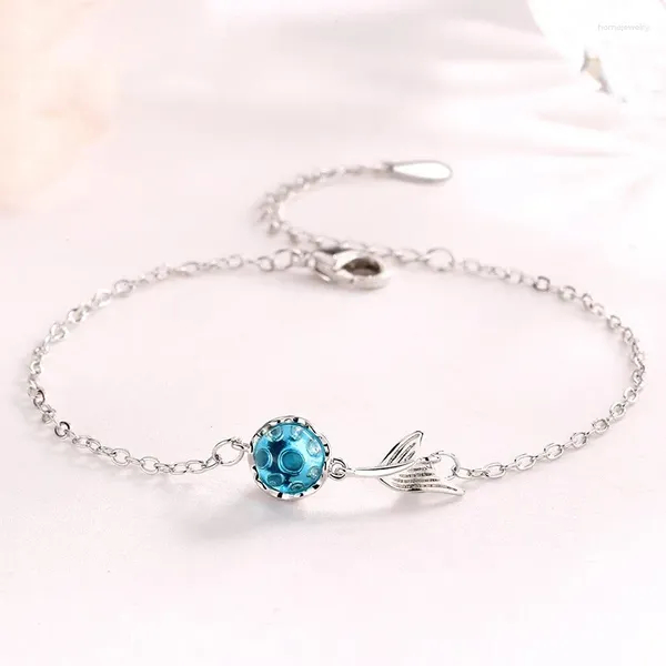 Link Bracelets Hip Hop Pulsera de ensueño de ensueño Blue Fishtail femenino Joya de moda coreana ropa de mano al por mayor