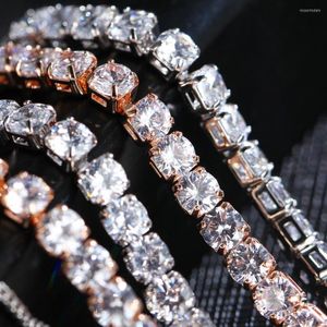 Link Armbanden If Me Fashion Crystal Cubic Zirkon voor vrouwen goud kleur ronde bedelarmband verstelbare pulsera Bijoux bruids sieraden