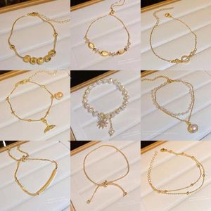Bracelets à maillons pour femmes, Design de Niche japonais et coréen, opale, tempérament, filet de célébrité, Vintage, perle, vente en gros