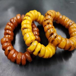Link armbanden sieraden accessoire mode armband cadeau natuurlijk barnsteen bijenwas abacus kralen hand