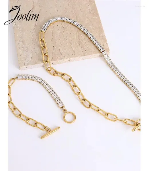 Bracelets de liaison joolim bijoux en gros ternissement en gros bracelet en acier inoxydable imperméable gratuit 2024