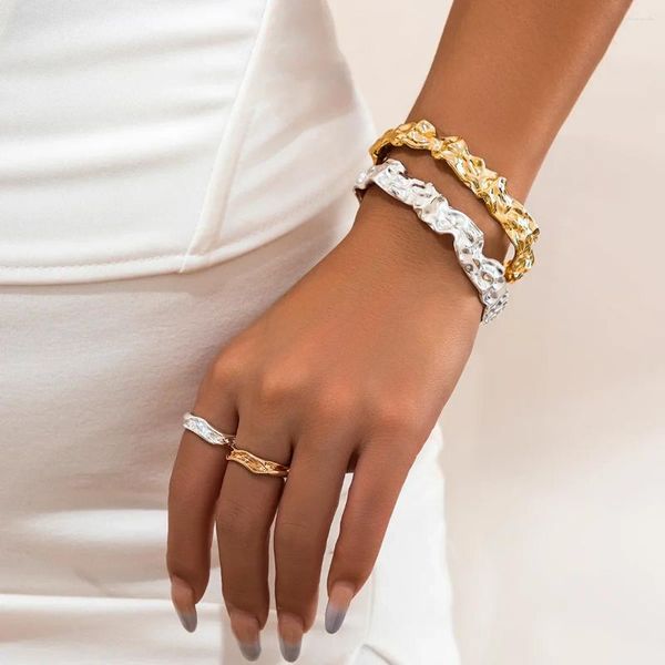 Bracelets à maillons JY 2024 Style fille Bracelet Simple mode femmes bague de doigt bracelet de charme chaîne dame bijoux cadeaux ensemble