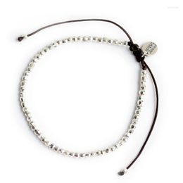 Link Bracelets Lotus Mann 925 Silver Beads Single-Circle Bracelet Small Series