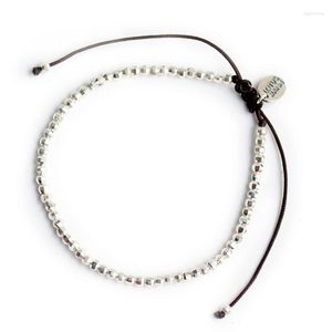 Bracelets à maillons Lotus Mann 925 Perles en argent Bracelet à cercle unique Petite série