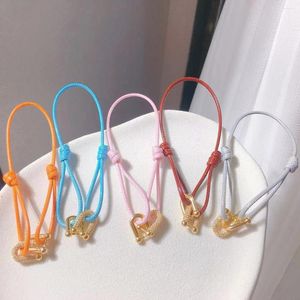 Bracelets à maillons en corde porte-bonheur réglable, brillant, en Zircon de luxe, pour femmes et hommes, cadeaux de Festival