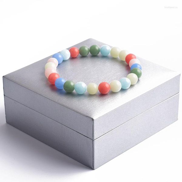 Lien Bracelets Lumineux Fluorescent Pierre Perles Bracelet Homme Glow In The Dark Bijoux Pour Femmes Énergie Guérison Demoiselle D'honneur Cadeau