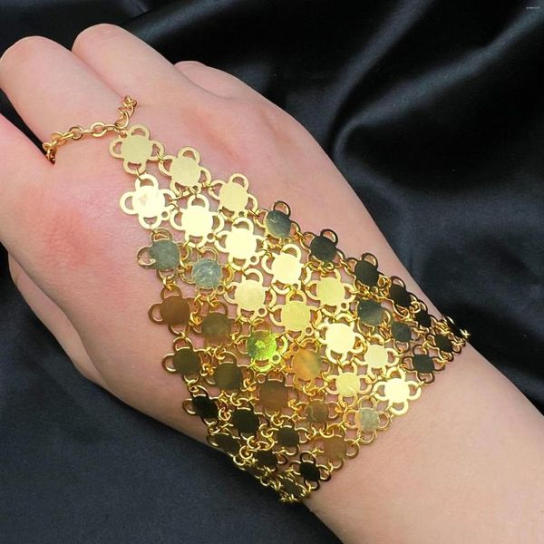 Bracelets de liaison mandi en gros prix de bracelet arabe ensemble de haute qualité 18k bijoux de luxe en or