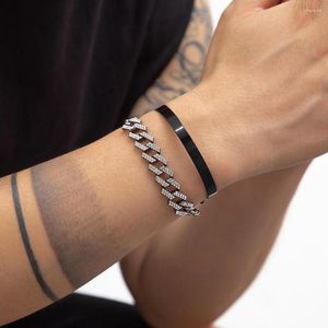 Lien Bracelets Manuel Mosaïque De Luxe Brillant Strass Bracelet Pour Femmes Hommes Réglable Cristal Clair Chunky Charme Bracelet Bijoux