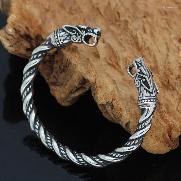 Link Bracelets Men Nordic Viking Dragón Joyas de moda antigua Accesorios de vestuario abiertos SL622