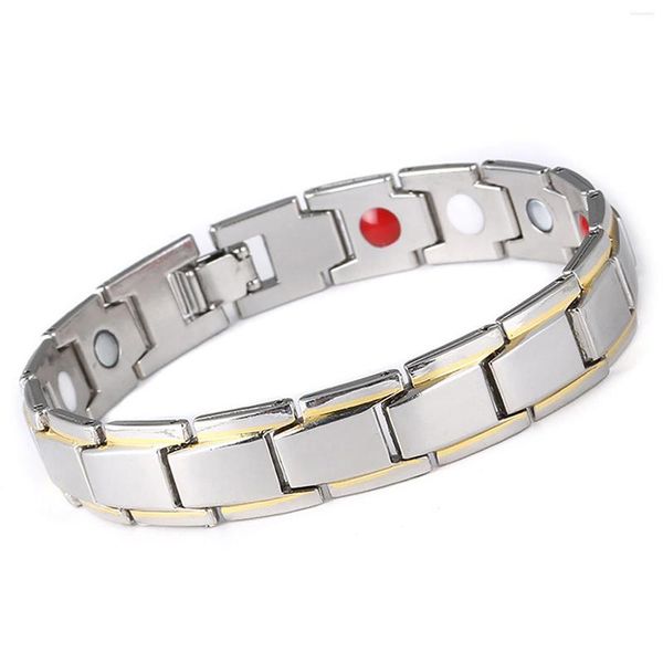Bracelets à maillons Bracelet magnétique détachable pour hommes Santé anti-fatigue pour cadeau de Noël Thanksgiving