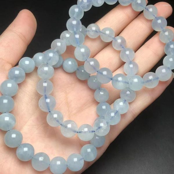 Bracelets de liaison bracelet aigue-marine femme guérison guérison de pierre de pierre de gemne cristal bracelles