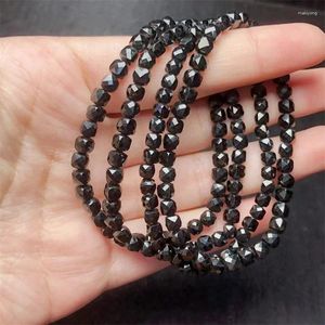 Bracelets à maillons en Tourmaline noire naturelle, bijoux en cristal à la mode pour femmes, cadeau de vacances de guérison, 1 pièce