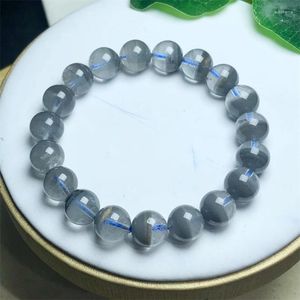 Link Armbanden Natural Blue Gray Garden Quartz Bracelet Women Mooi kleurrijke kristalenergie genezende sieraden cadeau 8/10/12 mm