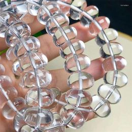 Bracelets à maillons Bracelet à quartz clair naturel Pierre précieuse de guérison en cristal pour femmes Fengshui Cadeau d'anniversaire Cadeau d'amant 1 pièces 15x9mm
