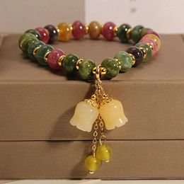Bracelets de liaison bracelet tourmaline coloré