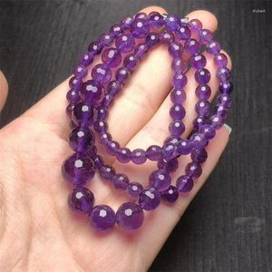 Bracelets à maillons Collier d'améthyste à facettes naturelles de haute qualité Reiki pierres précieuses bijoux de mode Fengshui femmes guérison chanceux énergie cadeau 1 pièces