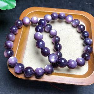 Bracelets de liaison bracelet mica violet naturel beaux bijoux de pierre de pierre de pierre de pierre précieuse de la mode colorée