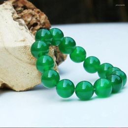 Link armbanden Natuurlijk -Selling Green Agate Chalcedony Bracelet Sieraden Paren Mannen en vrouwen Bracele
