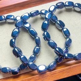 Bracelets de liaison bracelet de forme libre térahertz guérison personnalisé pour hommes femmes bijoux de pierres précieuses cadeau 1pcs 6x8mm